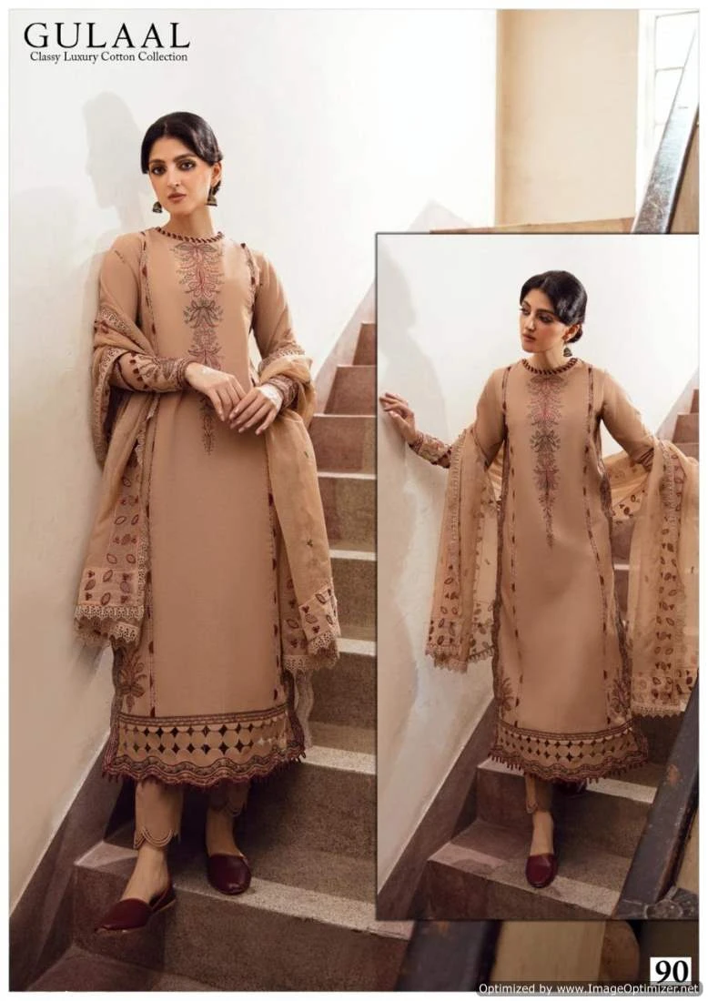 Gulaal Karachi Vol 9 Cotton Wholesale Pakistani Salwar Suit Catalog — Wholesale Salwar Suits, MPA wholesale from Surat - Gallery Image 4